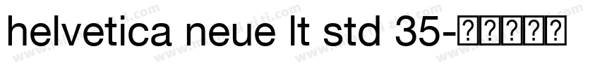 helvetica neue lt std 35字体转换